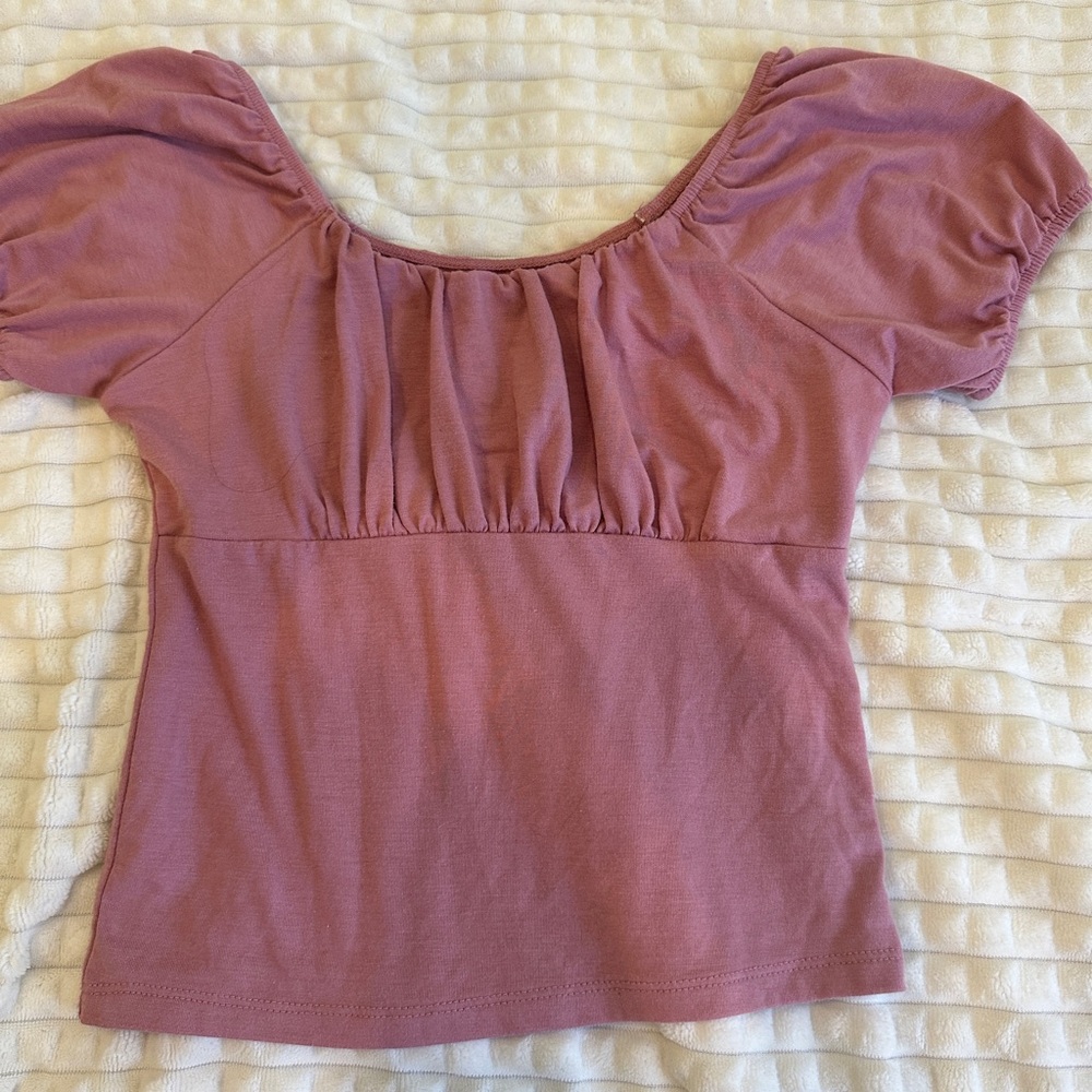 Kohl’s Junior’s SO Short Sleeve Ruched Front Top